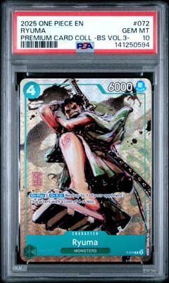2025 One Piece Premium Card Collection -Best Selection Vol.3- Ryuma #072 PSA 10