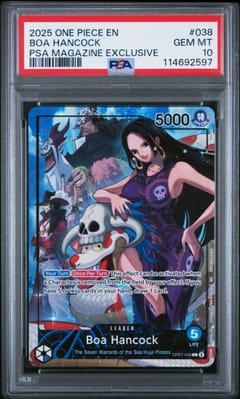 2025 One Piece Promos Boa Hancock Psa Magazine Exclusive #038 PSA 10