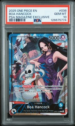 2025 One Piece Promos Boa Hancock Psa Magazine Exclusive #038 PSA 10