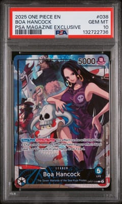 2025 One Piece Promos Boa Hancock Psa Magazine Exclusive #038 PSA 10
