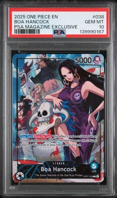 2025 One Piece Promos Boa Hancock Psa Magazine Exclusive #038 PSA 10