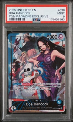 2025 One Piece Promos Boa Hancock Psa Magazine Exclusive #038 PSA 9