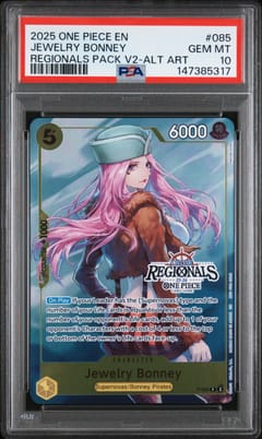 2025 One Piece Promos Jewelry Bonney Regionals Pack 2025 Vol.2-Alternate Art #085 PSA 10