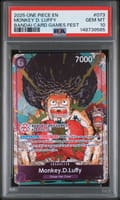 2025 One Piece Promos Monkey D. Luffy Bandai Card Games Fest #073 PSA 10