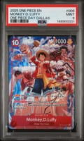 2025 One Piece Promos Monkey D. Luffy One Piece Day Dallas #006 PSA 9