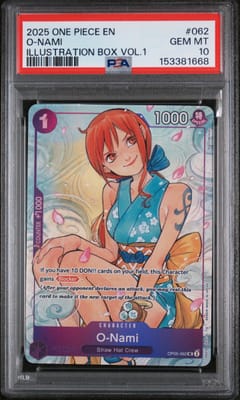 2025 One Piece Promos O-Nami Illustration Box Vol.1 #062 PSA 10