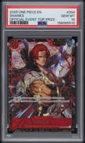 2025 One Piece Promos Shanks Official Event Top Prize #004 PSA 10