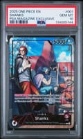 2025 One Piece Promos Shanks Psa Magazine Exclusive #001 PSA 10