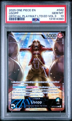 2025 One Piece Promos Usopp Official Playmat Limited Edition Vol.3 #042 PSA 10