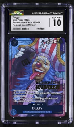 2025 One Piece Promotional Cards Buggy Release Event Winner #P-084 CGC 10