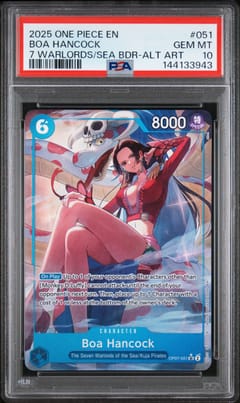 2025 One Piece Seven Warlords of the Sea Binder Set Boa Hancock 7 Warlords / Sea Bdr-Alt Art #051 PSA 10