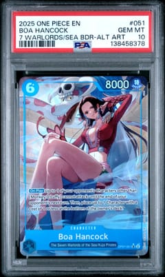 2025 One Piece Seven Warlords of the Sea Binder Set Boa Hancock Alternate Art #051 PSA 10
