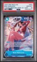 2025 One Piece Seven Warlords of the Sea Binder Set Boa Hancock Alternate Art #051 PSA 10