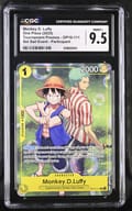 2025 One Piece Tournament Promos Monkey D. Luffy Set Sail Event Participant #OP10-111 CGC 9.5