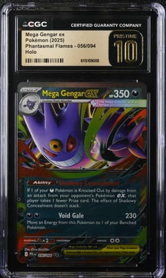 2025 Phantasmal Flames Mega Gengar ex Holo #056/094 CGC 10 Pristine