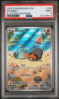 2025 Pokemon Blk En-Black Bolt Dwebble Illustration Rare #129 PSA 9
