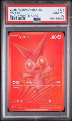 2025 Pokemon Blk En-Black Bolt Victini Black White Rare #171 PSA 10