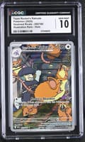 2025 Pokemon Destined Rivals - DRI EN Team Rocket's Raticate Illustration Rare Holo #202/182 CGC 10