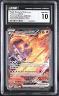 2025 Pokemon Destined Rivals Team Rocket's Moltres ex Special Illustration Rare #229/182 CGC 10