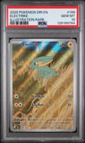 2025 Pokemon Dri En-Destined Rivals Electrike Illustration Rare #196 PSA 10