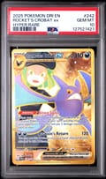 2025 Pokemon Dri En-Destined Rivals Rocket's Crobat Ex Hyper Rare #242 PSA 10