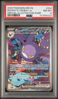 2025 Pokemon Dri En-Destined Rivals Rocket's Crobat Ex Special Illustration Rare #234 PSA 8
