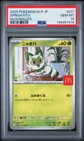2025 Pokemon Japanese M-P Promo Sprigatito Mcdonald's #017 PSA 10