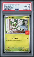 2025 Pokemon Japanese M-P Promo Sprigatito Mcdonald's #017 PSA 10