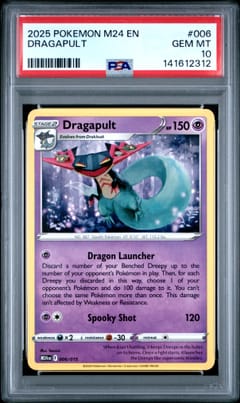 2025 Pokemon M24 En-Mcdonald's Collection Dragapult #006 PSA 10
