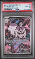 2025 Pokemon Meg En-Mega Evolution Houndstone Illustration Rare #145 PSA 10