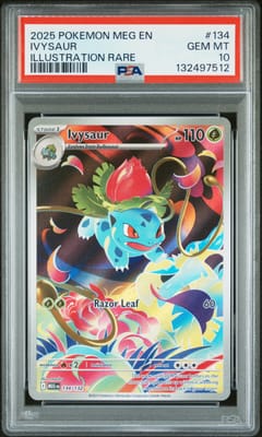 2025 Pokemon Meg En-Mega Evolution Ivysaur Illustration Rare #134 PSA 10
