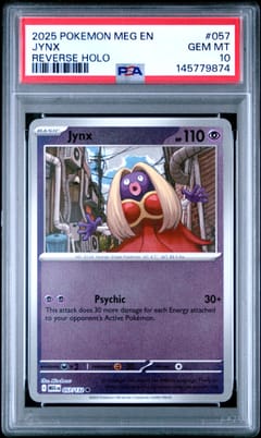 2025 Pokemon Meg En-Mega Evolution Jynx Reverse Holo #057 PSA 10