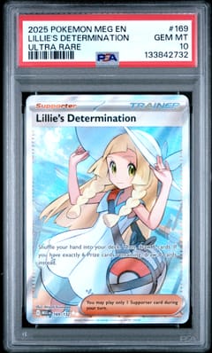 2025 Pokemon Meg En-Mega Evolution Lillie's Determination Ultra Rare #169 PSA 10
