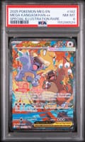 2025 Pokemon Meg En-Mega Evolution Mega Kangaskhan Ex Special Illustration Rare #182 PSA 8