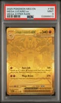 2025 Pokemon Meg En-Mega Evolution Mega Lucario Ex Mega Hyper Rare #188 PSA 9