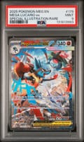 2025 Pokemon Meg En-Mega Evolution Mega Lucario Ex Special Illustration Rare #179 PSA 9