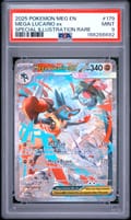 2025 Pokemon Meg En-Mega Evolution Mega Lucario Ex Special Illustration Rare #179 PSA 9