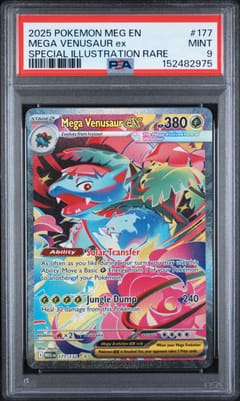 2025 Pokemon Meg En-Mega Evolution Mega Venusaur Ex Special Illustration Rare #177 PSA 9