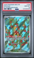 2025 Pokemon Meg En-Mega Evolution Shuckle Illustration Rare #136 PSA 10