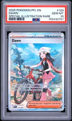 2025 Pokemon Pfl En-Phantasmal Flames Dawn Special Illustration Rare #129 PSA 10