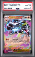 2025 Pokemon Pfl En-Phantasmal Flames Mega Charizard X Ex #013 PSA 10