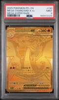 2025 Pokemon Pfl En-Phantasmal Flames Mega Charizard X Ex Mega Hyper Rare #130 PSA 9
