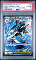 2025 Pokemon Pfl En-Phantasmal Flames Mega Sharpedo Ex Special Illustration Rare #127 PSA 10