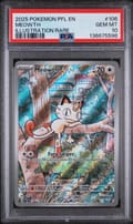 2025 Pokemon Pfl En-Phantasmal Flames Meowth Illustration Rare #106 PSA 10