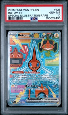 2025 Pokemon Pfl En-Phantasmal Flames Rotom Ex Special Illustration Rare #126 PSA 10