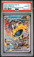 2025 Pokemon Pre En-Prismatic Evolutions Iron Hands Ex Special Illustration Rare #154 PSA 10