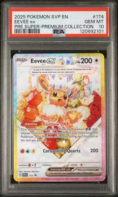 2025 Pokemon Svp En-Sv Black Star Promo Eevee Ex Pre Super-Premium Collection #174 PSA 10