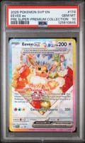 2025 Pokemon Svp En-Sv Black Star Promo Eevee Ex Prismatic Evolutions Super-Premium Collection #174 PSA 10