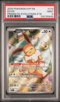 2025 Pokemon Svp En-Sv Black Star Promo Eevee Prismatic Evolutions Elite Trainer Box #173 PSA 9