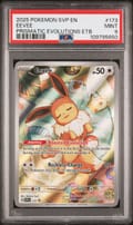 2025 Pokemon Svp En-Sv Black Star Promo Eevee Prismatic Evolutions Elite Trainer Box #173 PSA 9